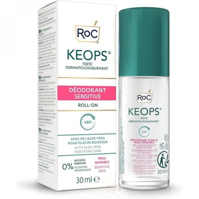 Roc Keops Sensitive Deodorant Roll On 30ml