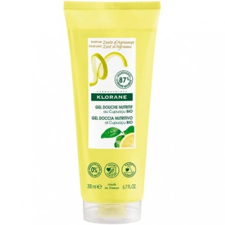 Klorane Nutrition Shower Gel with Organic Cupuaçu Butter and Citrus Zest 200ml