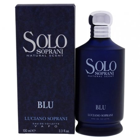 Luciano Soprani Solo Blu Eau de Toilette Spray 3.4 Ounce