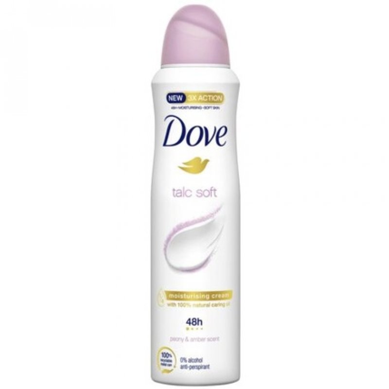 Dove Body Deodorant Spray Talc Soft 48H 150ml