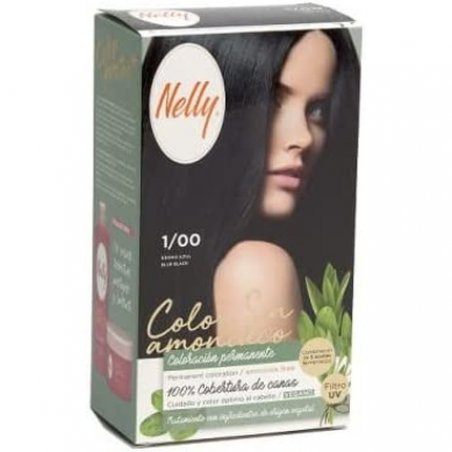 NELLY Ammonia-Free Hair Color 1/00 Black Blue
