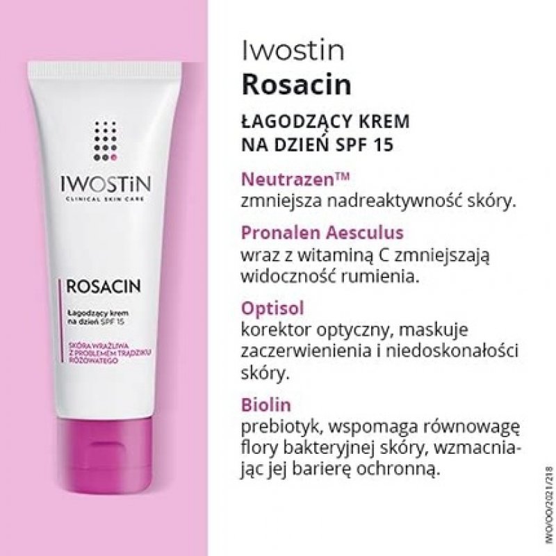 Iwostin Rosacin Soothing Day Cream Rosacea Skin SPF15 40ml