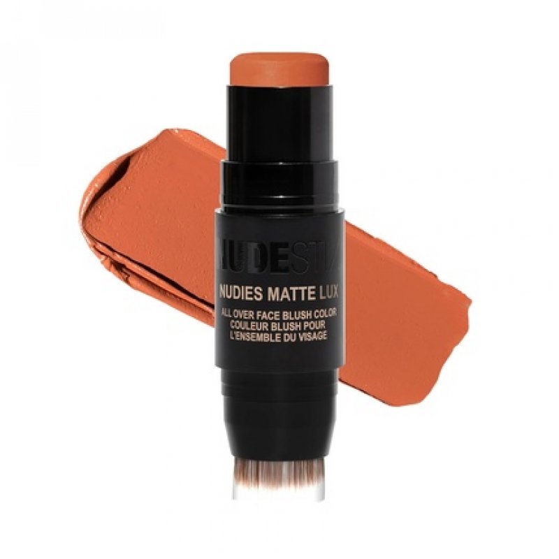 Nudestix Nudies Matte Lux Cream Blush 3-in-1 All Over Face Colour For Cheeks Eyes and Lips with Blending Blush Dolce