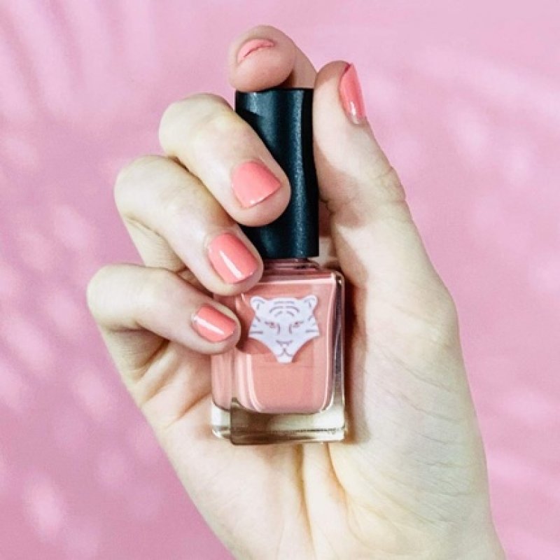 ALL TIGERS Vegan and Natural Nail Polish - Color: Pink 193 Take Your Chance - Long Lasting Glossy Formula