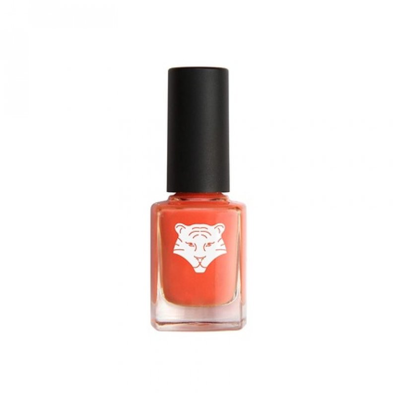 ALL TIGERS Vegan and Natural Nail Polish Seize The Moment Coral-Orange 195 - Glossy and Long-Lasting