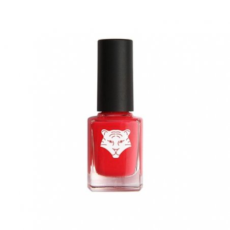 ALL TIGERS Vegan and Natural Nail Polish - Color: Fuchsia 196 Beat The Drum - Long Lasting Glossy Formula