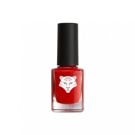 ALL TIGERS Vegan and Natural Nail Polish - Color: Hit It Big 298 Red - Glossy and Long-Lasting