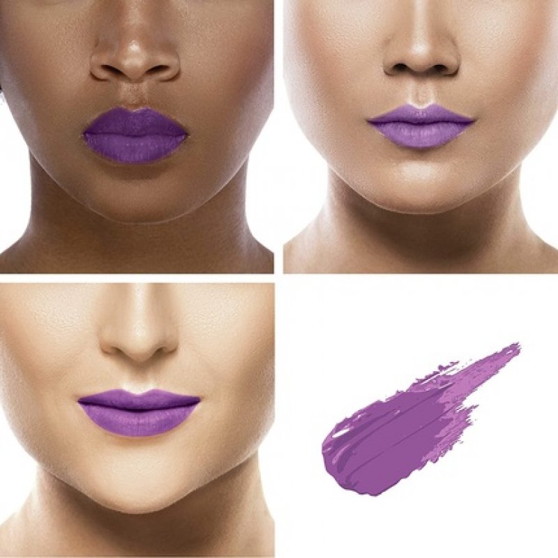 ALL TIGERS Feel The Power 980 Matt Vegan and Natural Liquid Lipstick - Long Lasting - Violet Color - Petroleum-Free