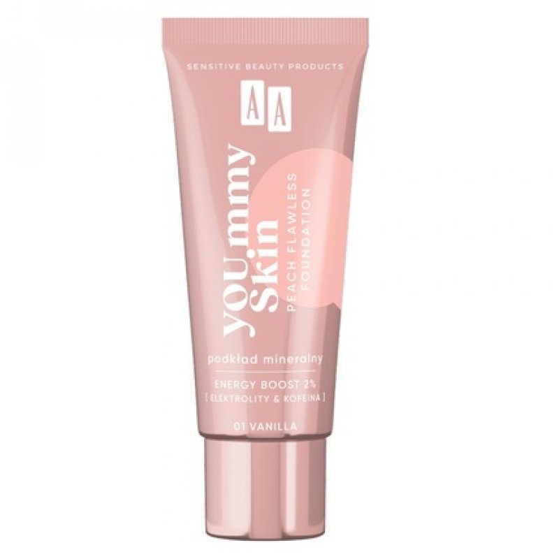AA YOU.mmy Skin Peach Flawless Foundation Mineral Primer 01 Vanilla 30ml