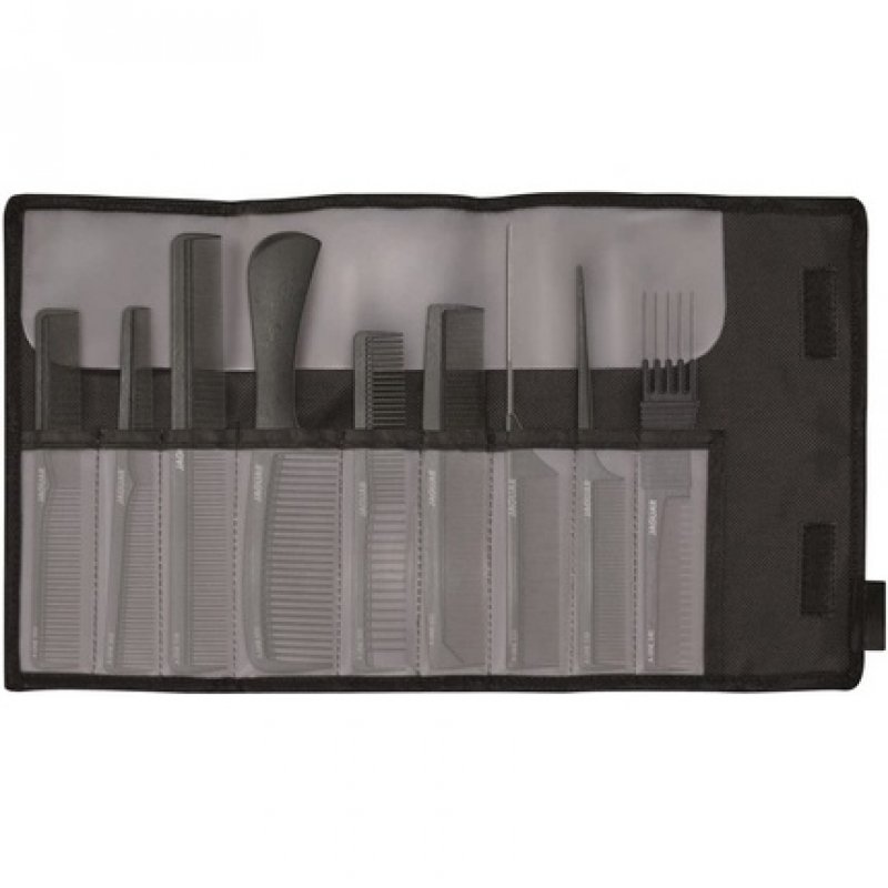 Jaguar A-Line Hair Comb Set 9 Pieces Carbon 0.19kg