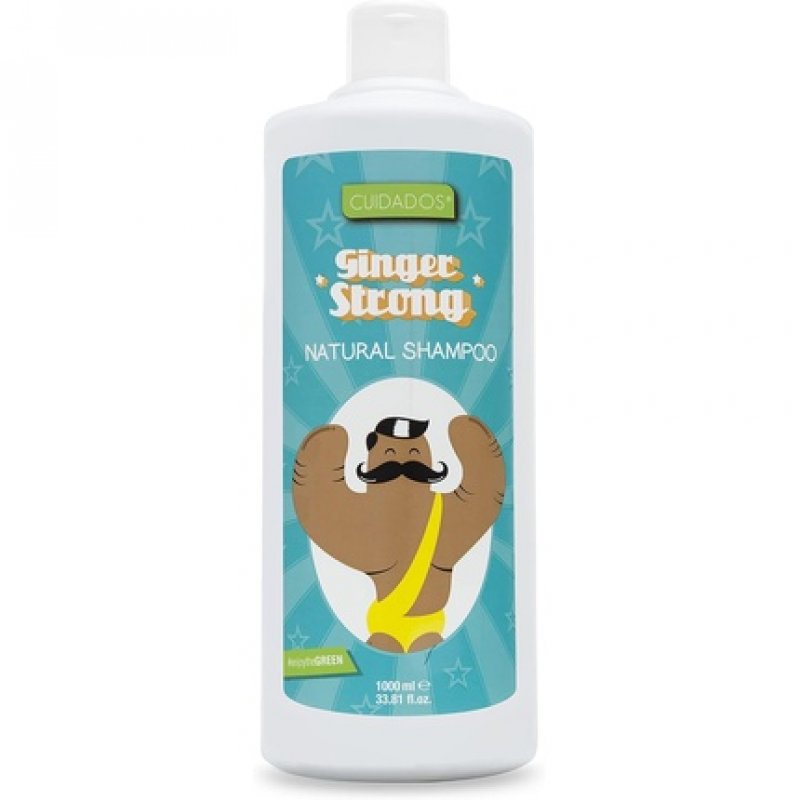 Ginger Strong Care Shampoo Hair Stimulant Anti-Dandruff Antioxidant with Panthenol All Hair Types 1L