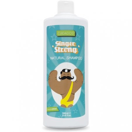 Ginger Strong Care Shampoo Hair Stimulant Anti-Dandruff Antioxidant with Panthenol All Hair Types 1L