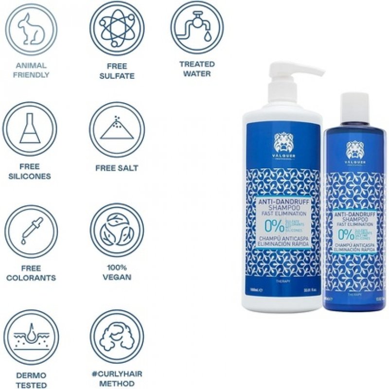 Válquer Anti-Dandruff Shampoo with Fast Elimination 1000ml