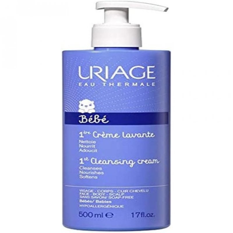 Uriage 1st Cleansing Cream for Face Body Scalp 500ml