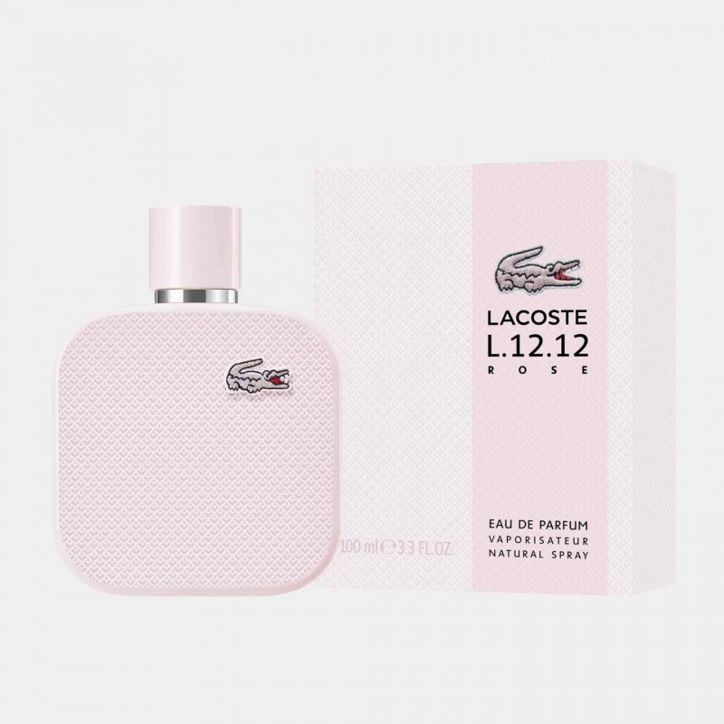 Lacoste L.12.12 Rose Eau de Parfum Spray 3.3oz