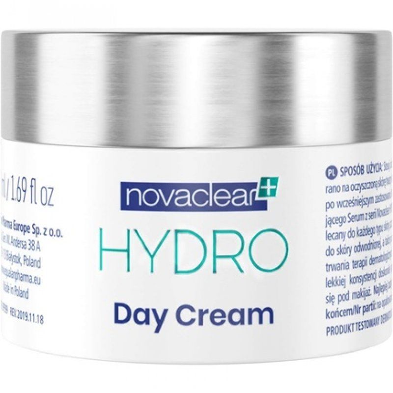Equalan Pharma Hydro Day Cream Gel with Hyaluronic Acid, Vitamin E, Rose Hip, and Green Tea Extract 50ml