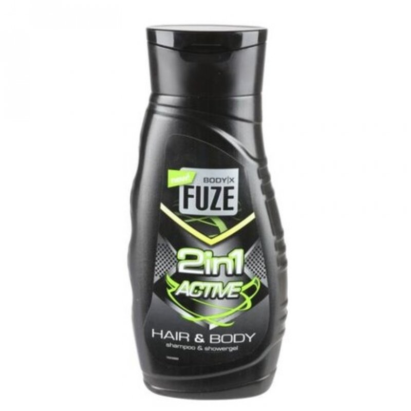 Body X Fuse 2in1 Active 300ml Shampoo Shower Gel Hair Care Skin