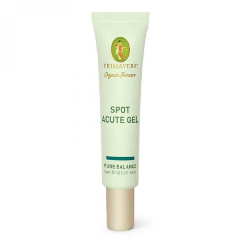 PRIMAVERA Spot Acute Gel 10ml Natural Cosmetics for Immediate Relief of Skin Impurities and Clogged Pores - Vegan