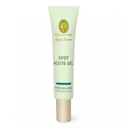 PRIMAVERA Spot Acute Gel 10ml Natural Cosmetics for Immediate Relief of Skin Impurities and Clogged Pores - Vegan