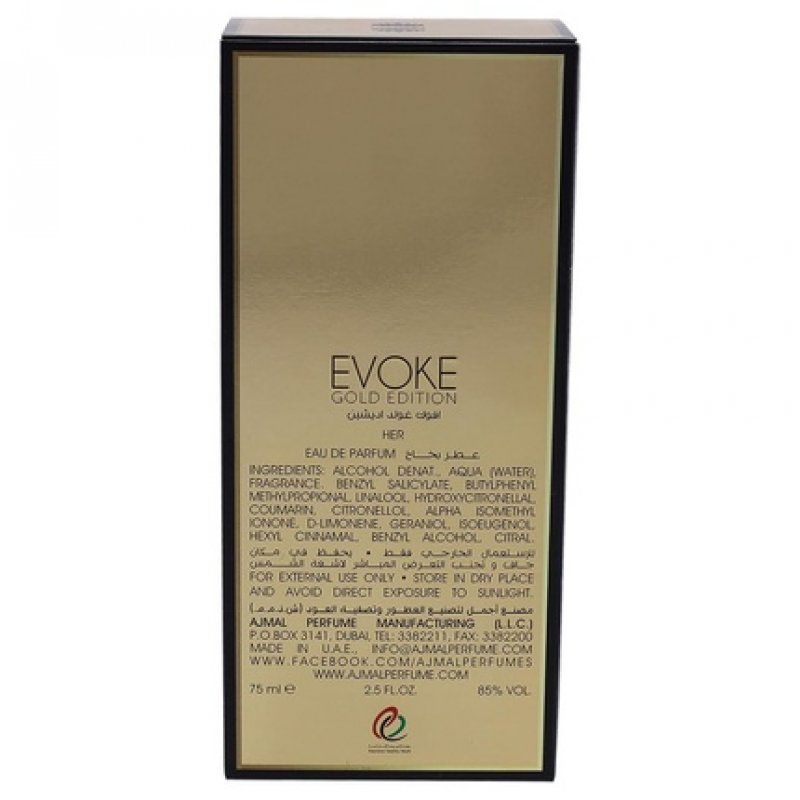 Ajmal Evoke Edition Gold 2.5 Oz