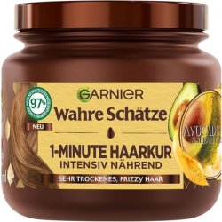Garnier True Treasures 1-Minute Hair Treatment with Avocado Oil and Shea Butter 340ml