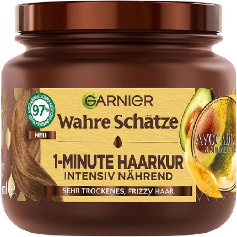 Garnier True Treasures 1-Minute Hair Treatment with Avocado Oil and Shea Butter 340ml