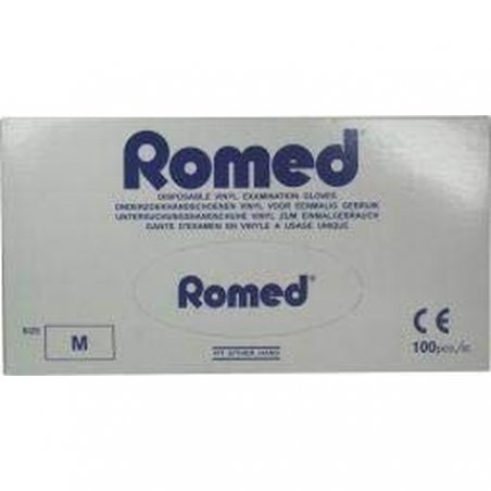 Romed Vinyl Non-Sterile Powdered Gloves M