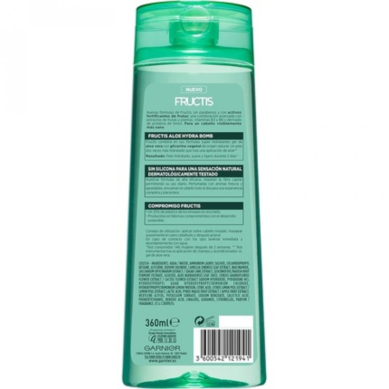 Garnier Fructis Aloe Hydra Bomb Fortifying Shampoo 360ml