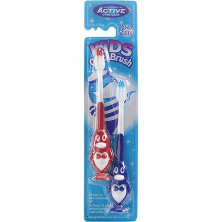 Beauty Formulas Active Oral Care Kids Penguin Quick Brush 2-Pieces - Assorted