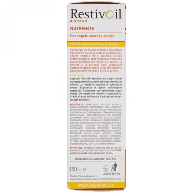 Restiv Oil Nutritivo Hair Shampoo for Sensitive Scalp 150ml