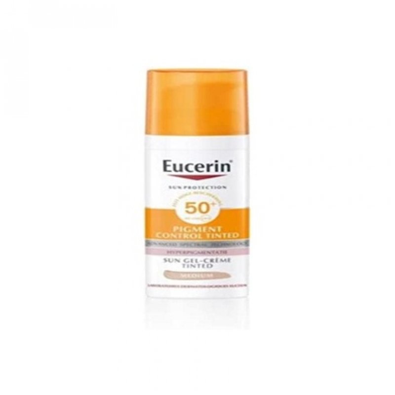Eucerin Pigment Control SPF50 Medium Tinted Facial Sunscreen Gel-Cream 50ml