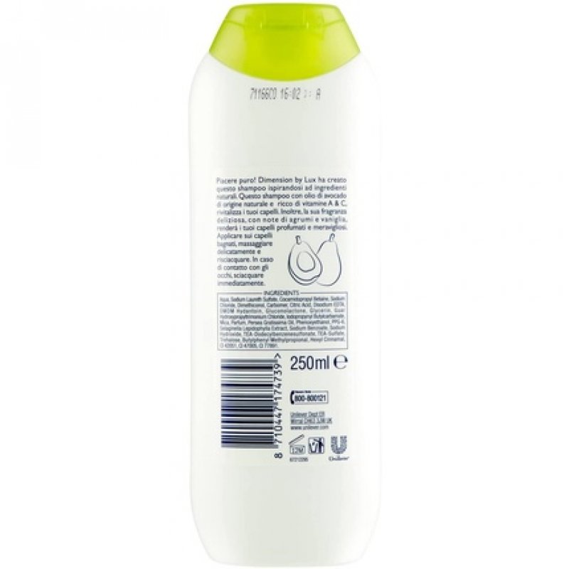 New Dimension By Lux Avocado Shampoo 250ml