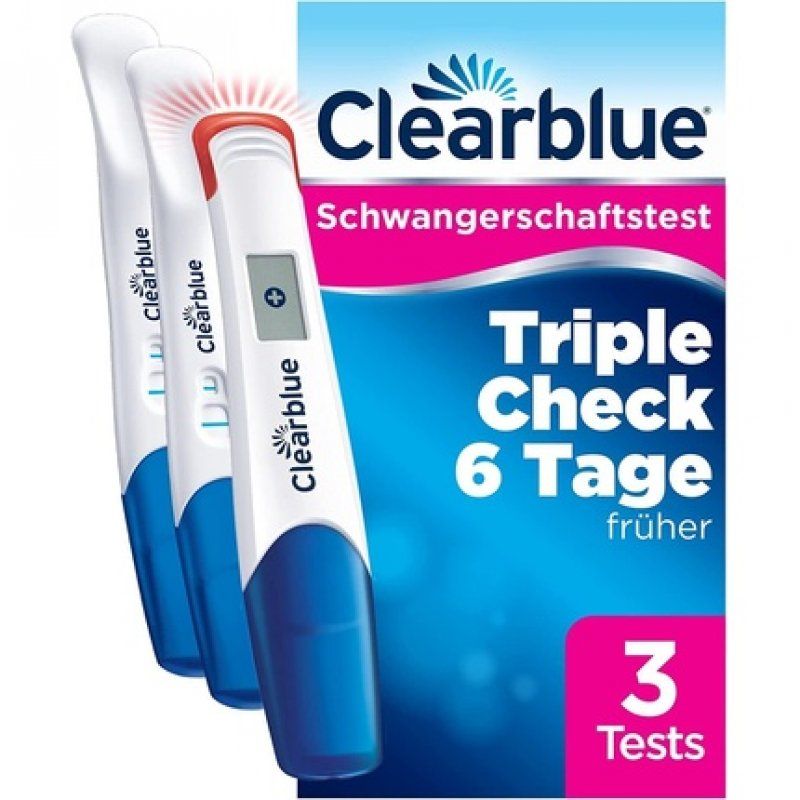 Clearblue Ultra Early Pregnancy Test Triple-Check Combo Pack 3 Tests - Results 6 Days Early