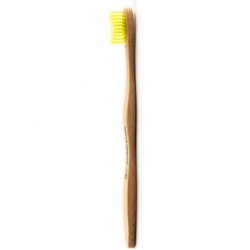 The Humble Co. Bamboo Toothbrush Yellow Soft Bristles Biodegradable Eco-Friendly Vegan for Your Everyday Oral Care
