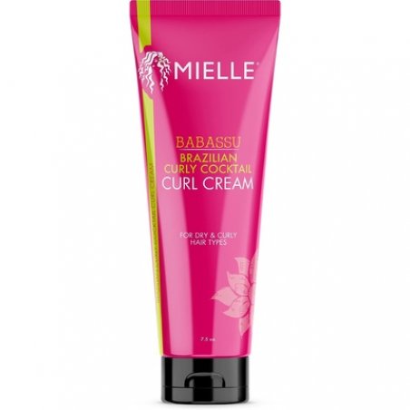 Mielle Organics Brazilian Curly Cocktail Curl Cream with Babassu Oil 7.5oz Ivory