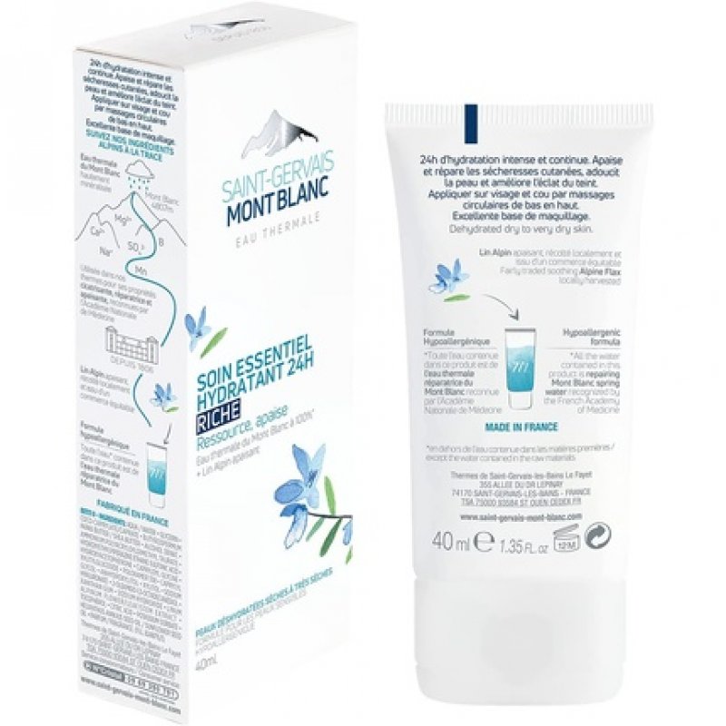 SAINT-GERVAIS MONT BLANC Soin Essentiel Hydratant Riche 24h 40ml