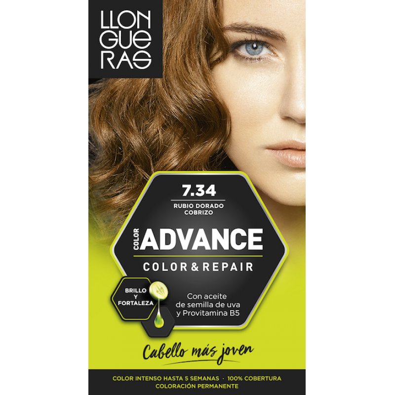 Llongueras Color Advance 7.34 Golden Dark Blond