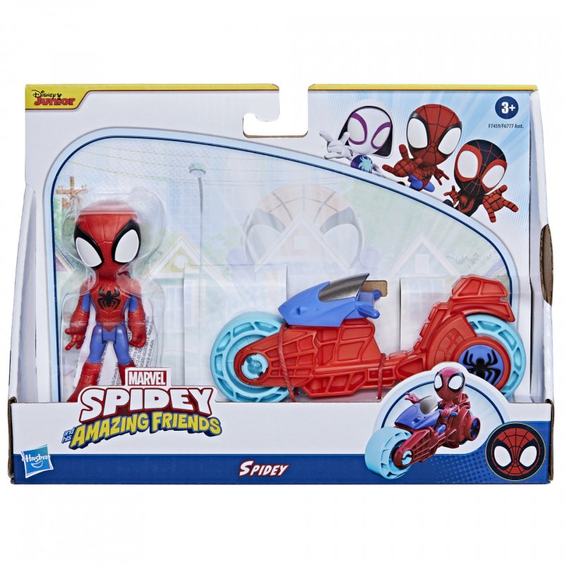 Hasbro S & S. F. Spidey mit Motorrad F74595X2