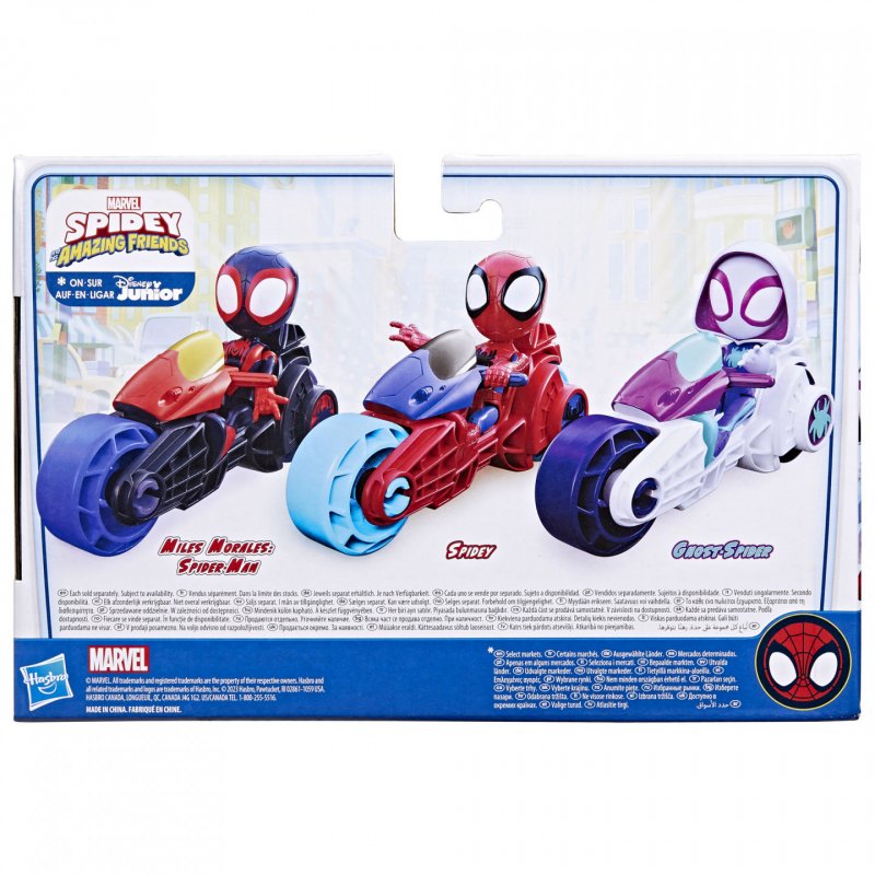 Marvel Spidey and His Amazing Friends, Spidey Action Figure & Toy Motorcycle, Kids 3 and Up