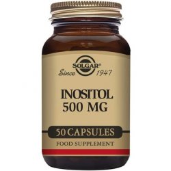 Solgar Inositol 500mg Vegetable Capsules Vitamin B8 50 Count