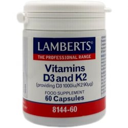 Lamberts Vitamins D3 and K2 60 Capsules