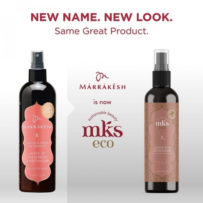 MKS eco X Leave-In Treatment & Detangler with Moroccan Argan Oil and Hemp Seed Oil 10 Fl Oz