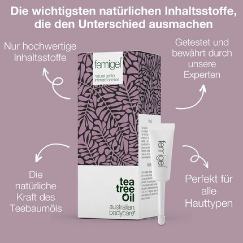 Australian Bodycare Femigel Natural Intimate Care for Itching, Dryness, Irritation and Unwanted Odors 7ml - Pack of 15