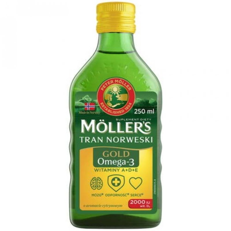 Möller's Gold Tran Norwegian Dietary Supplement Lemon 250ml
