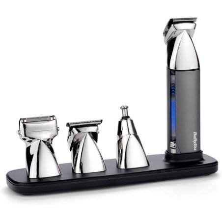 BaByliss Super-X Metal 15-in-1 Multi Trimmer with Magnetic Attachments and Charging Station Anthracite MT996E