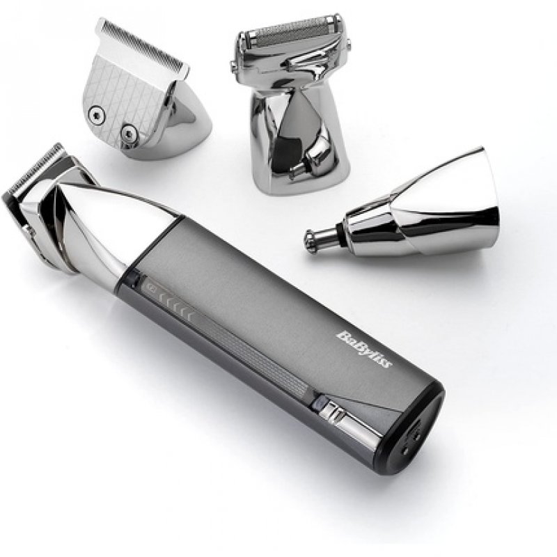 BaByliss Super-X Metal 15-in-1 Multi Trimmer with Magnetic Attachments and Charging Station Anthracite MT996E