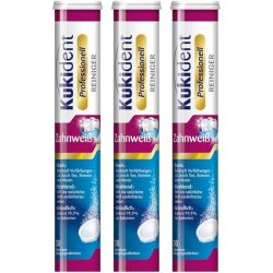 Kukident Professional Teeth Whitening Tabs 30 Denture Cleaning Tablets for Dentures