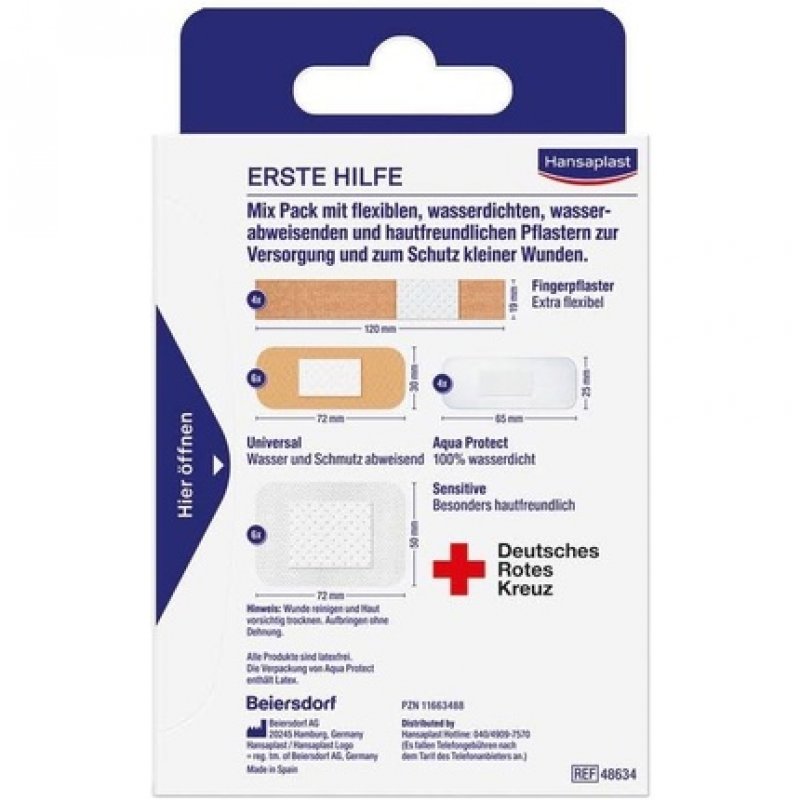 Hansaplast First Aid Plaster Mix