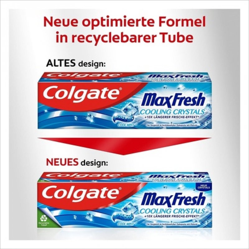 Colgate Max Fresh Cooling Crystals Toothpaste 75ml - Effective Teeth Cleaning for Long-lasting Freshness and a Clean