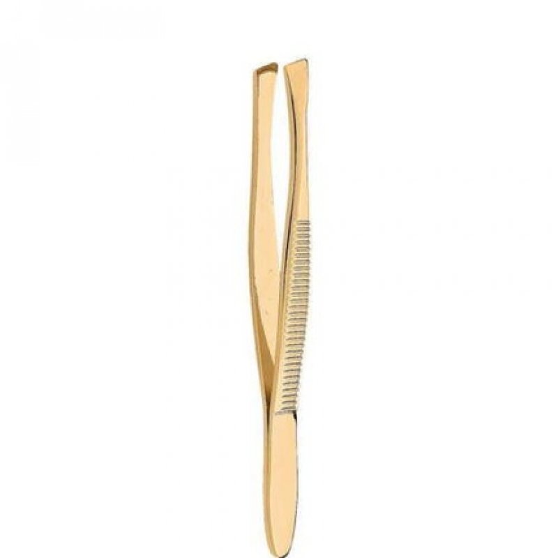 Donegal Gold Angled Cosmetic Tweezers 1092 (P1)